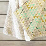 Triangle Lake Fleece Throw Blanket (Medium)