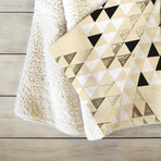 Triangle Standard Fleece Throw Blanket (Medium)