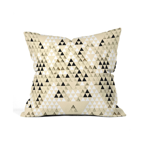 Triangle Standard Throw Pillow (18" x 18")