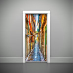 Parisian Boutique Alleyway (30"L x 80"H)