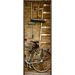 Garage Bikes Brooms + Ladder (30"L x 80"H)