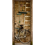 Garage Bikes Brooms + Ladder (30"L x 80"H)