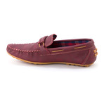 Leather Moccasin // Burgundy (Euro: 41)