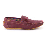 Leather Moccasin // Burgundy (Euro: 41)