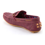 Leather Moccasin // Burgundy (Euro: 41)