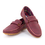 Leather Moccasin // Burgundy (Euro: 41)