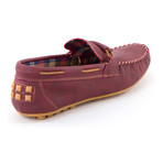 Leather Moccasin // Burgundy (Euro: 41)