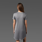 Women's Sleep Tee Dress // Graphite (XS)