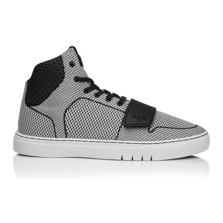 Cesario Woven Sneaker // Black + White (US: 7)