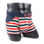 M6 Stripe Boxer Brief // Blue + Grey + Red (S)