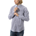 Uominitaliani // Gabriele Dress Shirt // Navy Stripe (2XL)