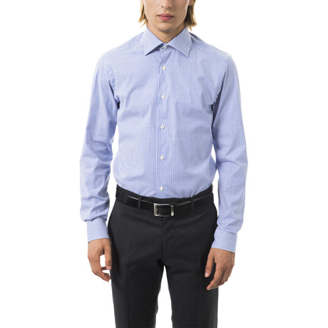 Uominitaliani // Gabriele Dress Shirt // Blue Stripe (M)