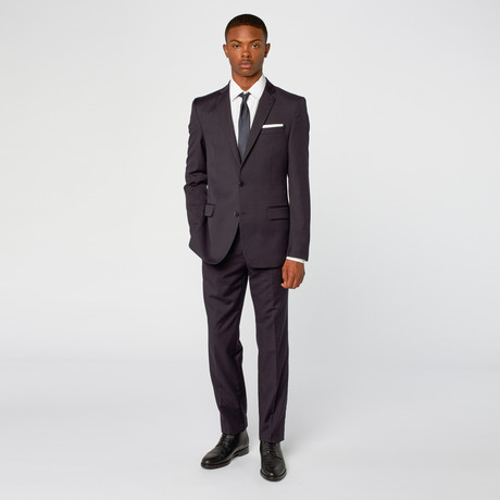 Tomme Textured Suit // Dark Navy (36)