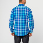 Lords Of Harlech // Casual Button-Up // Navy Plaid (M)