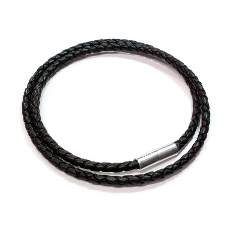 Suki Braided Leather Necklace // 4mm (16"L)