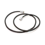 Suki Round Leather Necklace + Bead (16"L)