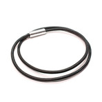 Suki Round Leather Necklace + Bead (16"L)