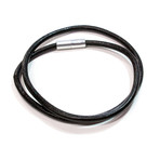 Suki Round Leather Necklace // 4mm (16"L)