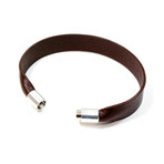Lobos Flat Strap Leather // Brown (Small)