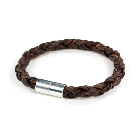 Frontier Braided Leather // Antique Brown (Small)