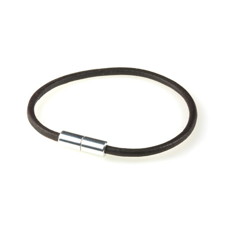 Leather Bracelet // Natural Black (XS)