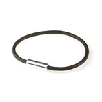 Leather Bracelet // Natural Black (M)