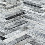 Chevron Rug Plus // Gray + Mixed (5'L x 8'W)