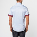 Bradley Short Sleeve Solid Button-Up // Blue (M)