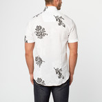 Frederick Short Sleeve Print Button-Up // Black (S)