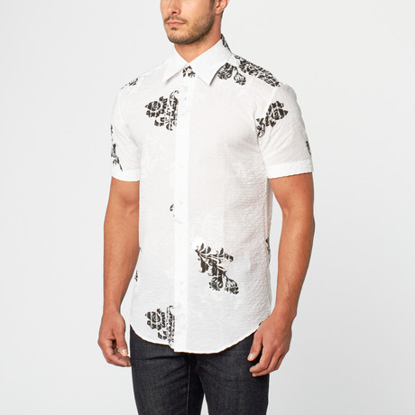 Frederick Short Sleeve Print Button-Up // Black (S)
