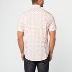 Ricky Short Sleeve Jacquard Button-Up // Pink (2XL)