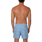Stained Glass Swim Trunk // Light Blue (M)