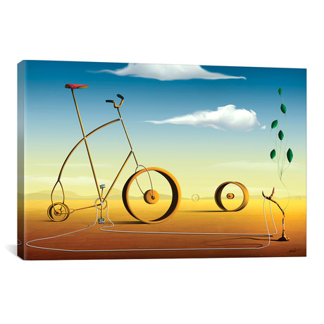 A Bicicleta (The Bicycle) by Marcel Caram (18"W x 26"H x 0.75"D)