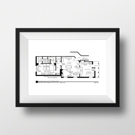 Lucy & Ricky Ricardo 1st NYC Apartment // Artist Signed (Black)
