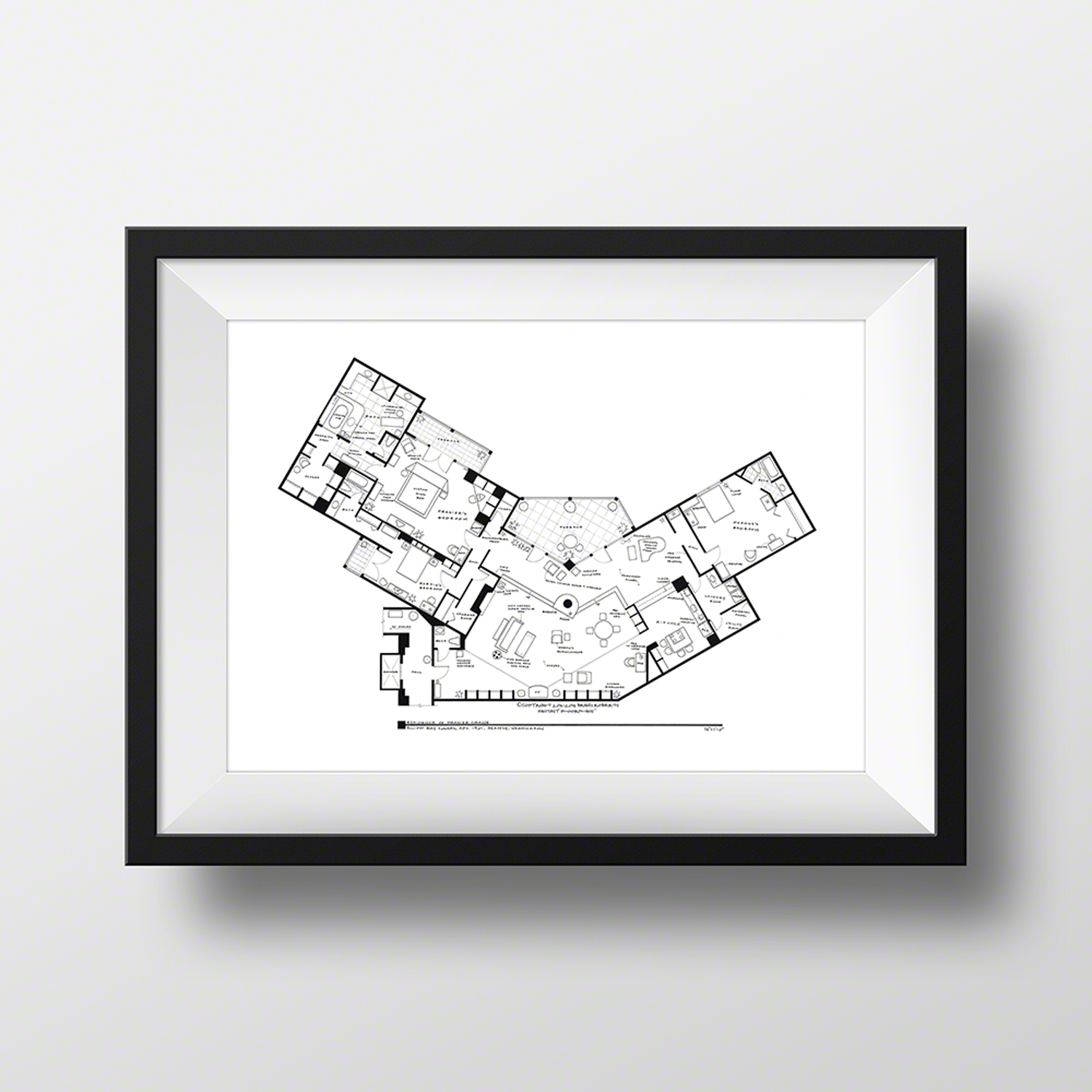 Frasier Crane Apartment Artist Signed Fantasy Frasier Crane Apartment Artist Signed Fantasy Floorplans Touch Of Modern