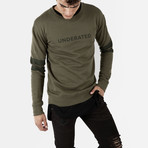 Underated London // Printed Sweatshirt // Khaki (XL)