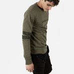 Underated London // Printed Sweatshirt // Khaki (L)