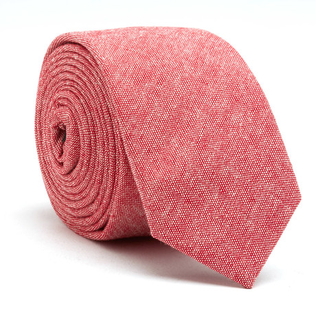 The Oxford Skinny Tie // Red
