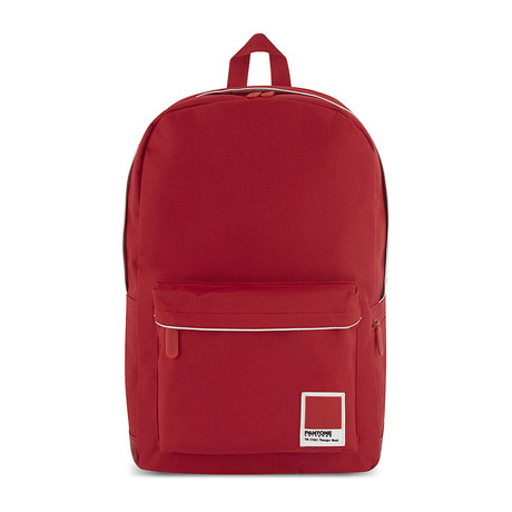 Pantone Laptop Backpack // Tango Red (Large)