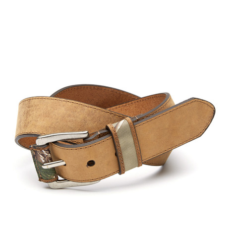 Crazy Horse Leather Belt // Tan (Size 34)