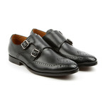 The Straight Double Monk Strap Dress Shoes // Black (US: 8)