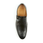 The Straight Double Monk Strap Dress Shoes // Black (US: 9)