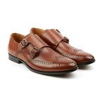 The Straight Double Monk Strap Dress Shoes // Brandy (US: 9)