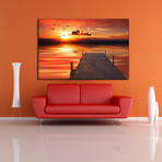 Orange Sunset (36"W x 24"H x 0.75"D)