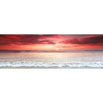 Ocean Red Sunset (60"W x 20"H x 0.75"D)