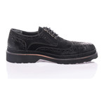 Patria Mardini // Burnished Suede Derby // Black (Euro: 45)