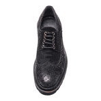 Patria Mardini // Burnished Suede Derby // Black (Euro: 45)