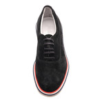 Suede Casual Oxford // Black (Euro: 45)