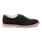 Suede Casual Oxford // Black (Euro: 45)