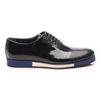 Two Tone Sole Perforated Oxford // Navy Blue (Euro: 43)